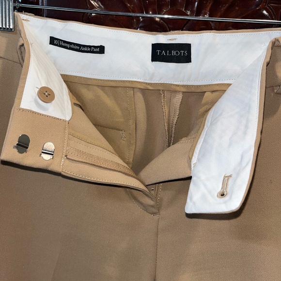 Talbots Hampshire fit Camel Ankle Pants - Picture 3 of 5